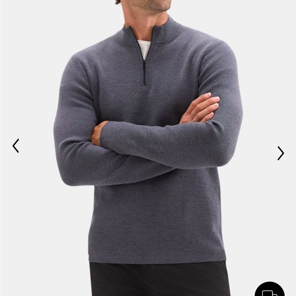 Theory men Detroe quarter zip sweater Brand new with tags